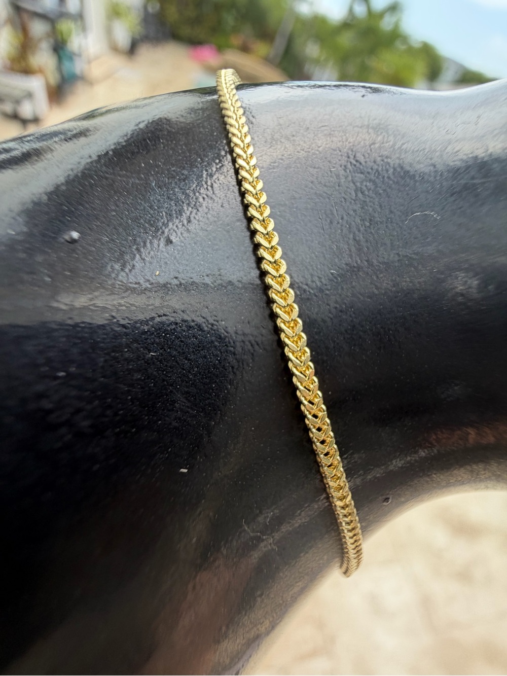 Classic 10k Franco Chain Bracelet